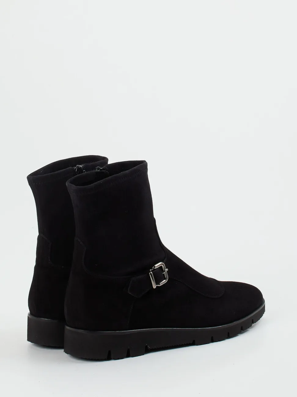 Truman's – Stiefeletten aus Veloursleder schwarz