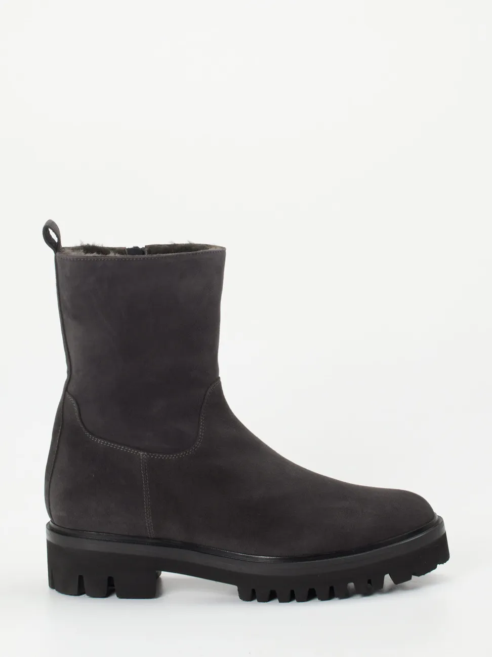 Truman's – Stiefeletten aus Veloursleder in Grau