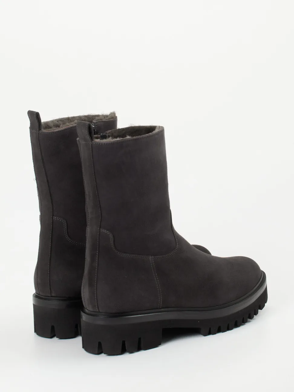 Truman's – Stiefeletten aus Veloursleder in Grau