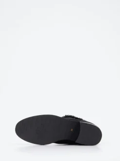 Truman's – Stiefeletten aus Veloursleder Schwarz