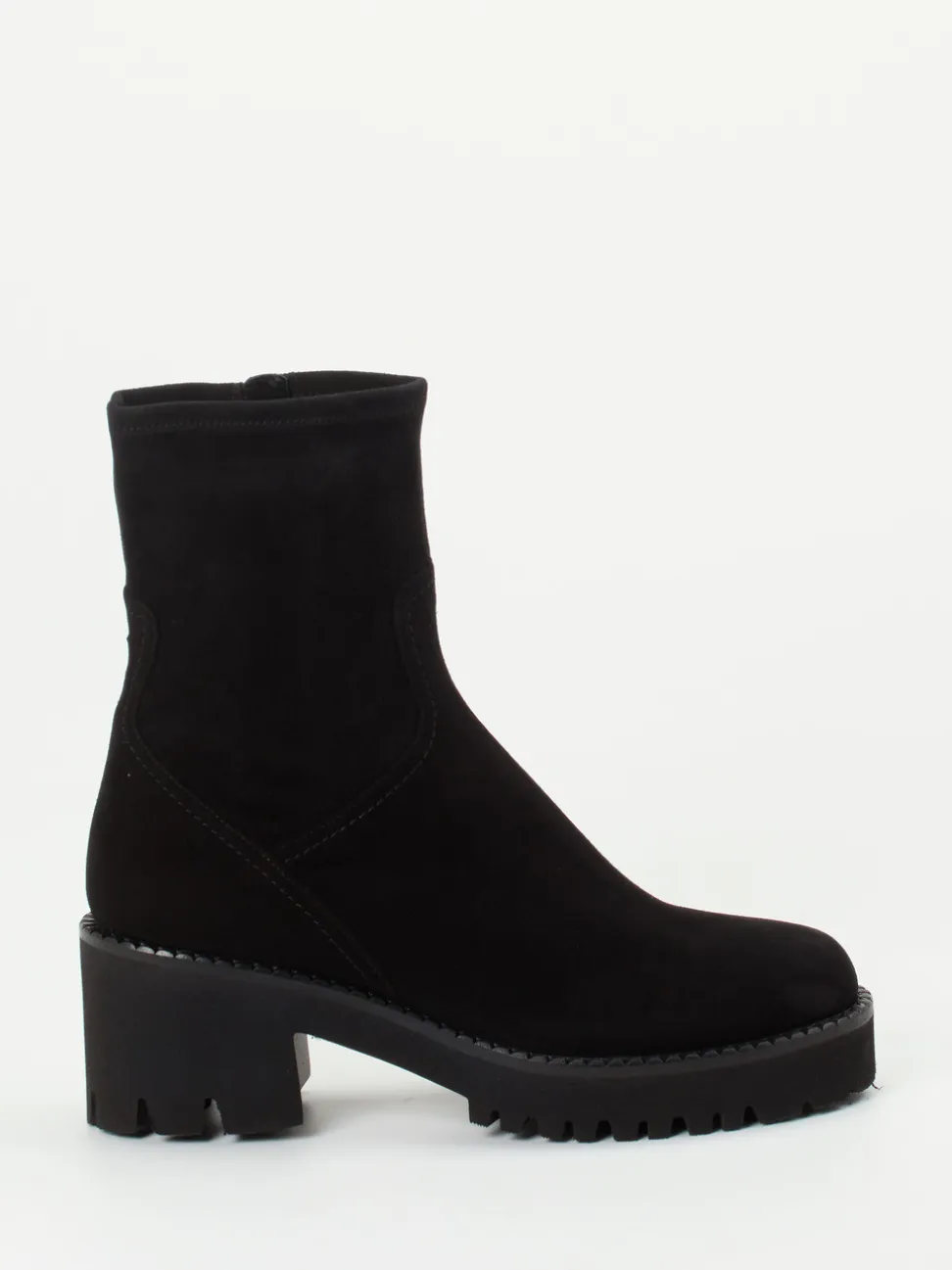 Truman's – Stiefeletten aus Veloursleder schwarz