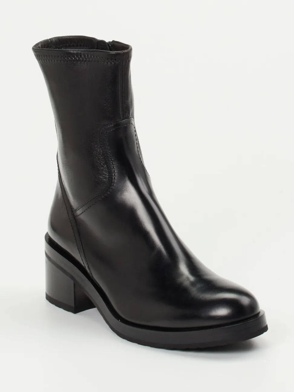 Truman's – Stiefeletten aus Kalbleder schwarz glänzend