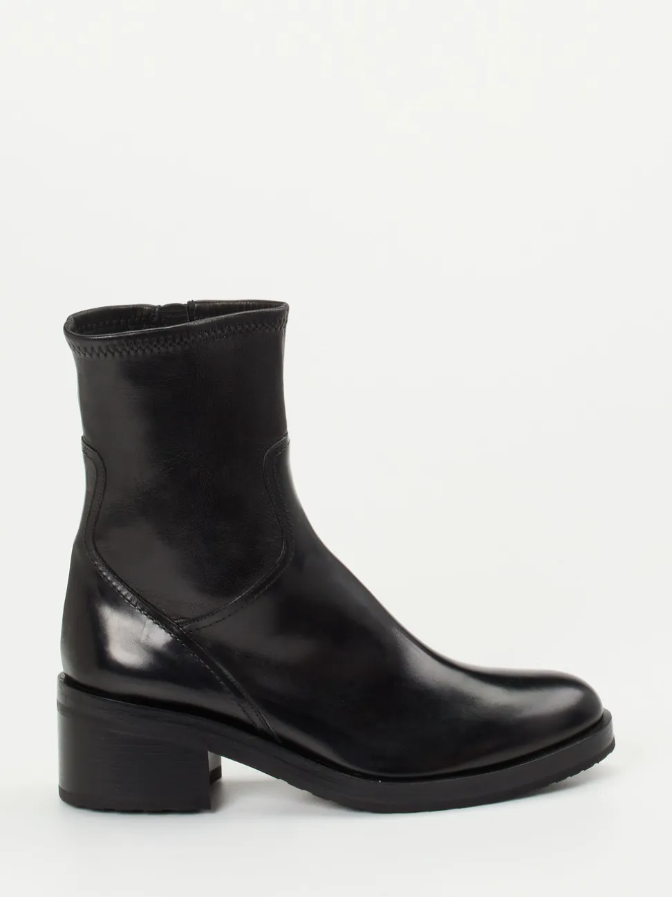 Truman's – Stiefeletten aus Kalbleder schwarz glänzend