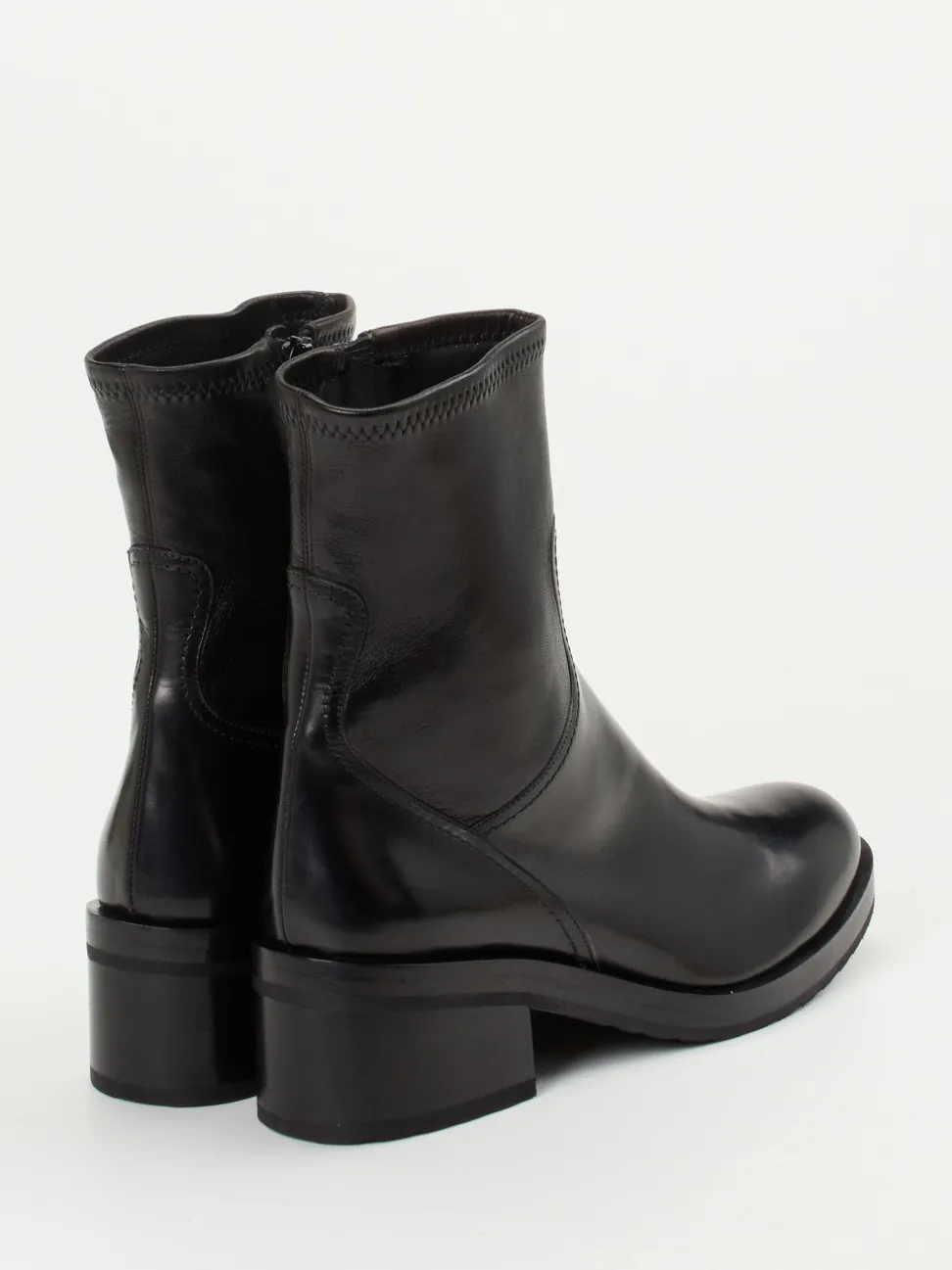 Truman's – Stiefeletten aus Kalbleder schwarz glänzend