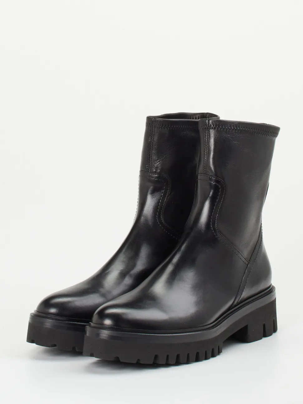 Truman's – Stiefeletten aus Kalbleder schwarz