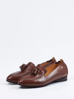 Truman's – Tassel-Loafer aus Lammleder in Braun