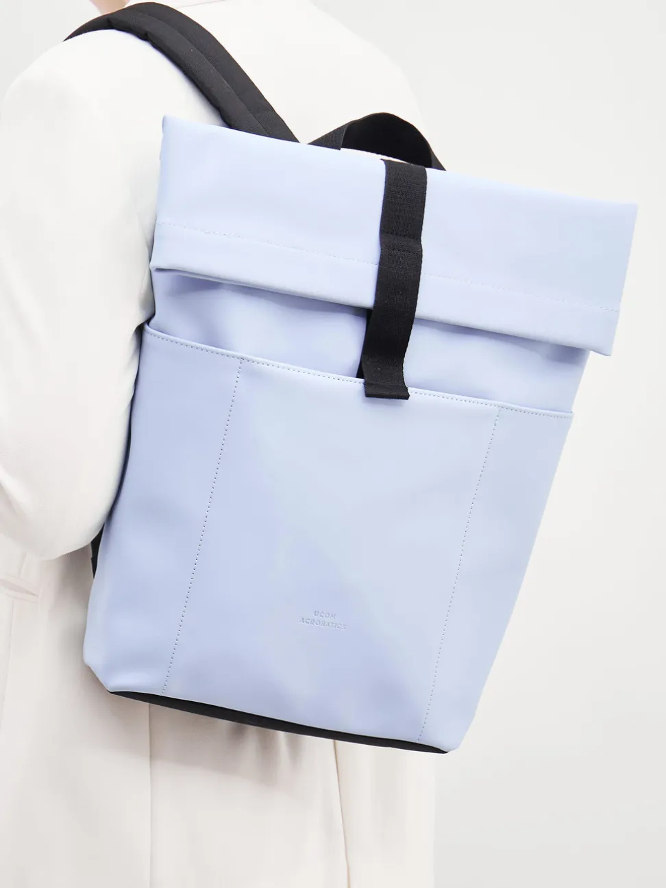 Ucon Acrobatics – Rolltop-Rucksack aus Textil in Hellblau