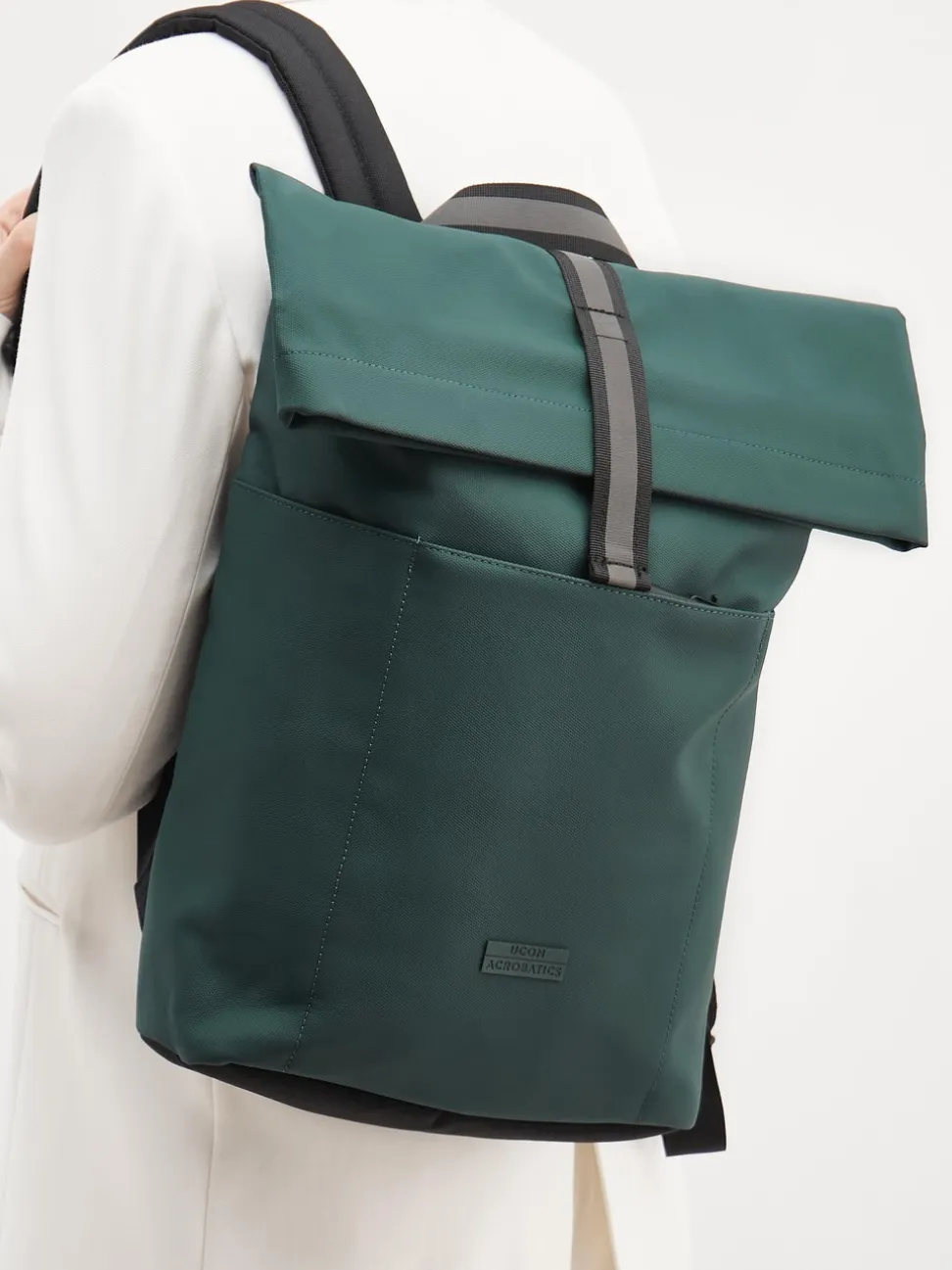 Ucon Acrobatics – Rolltop-Rucksack aus Textil Dunkelgrün