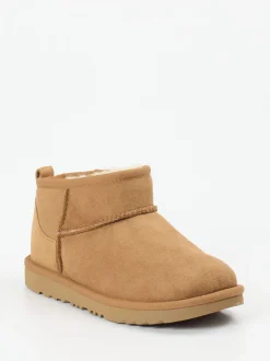 UGG – Ankle Boots aus Veloursleder karamellbraun