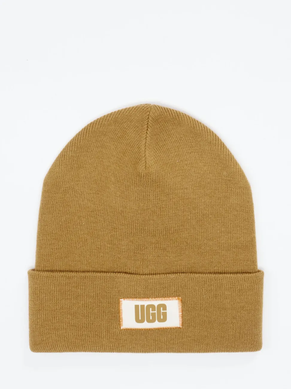 UGG – Beanie aus Textil in Cognacbraun