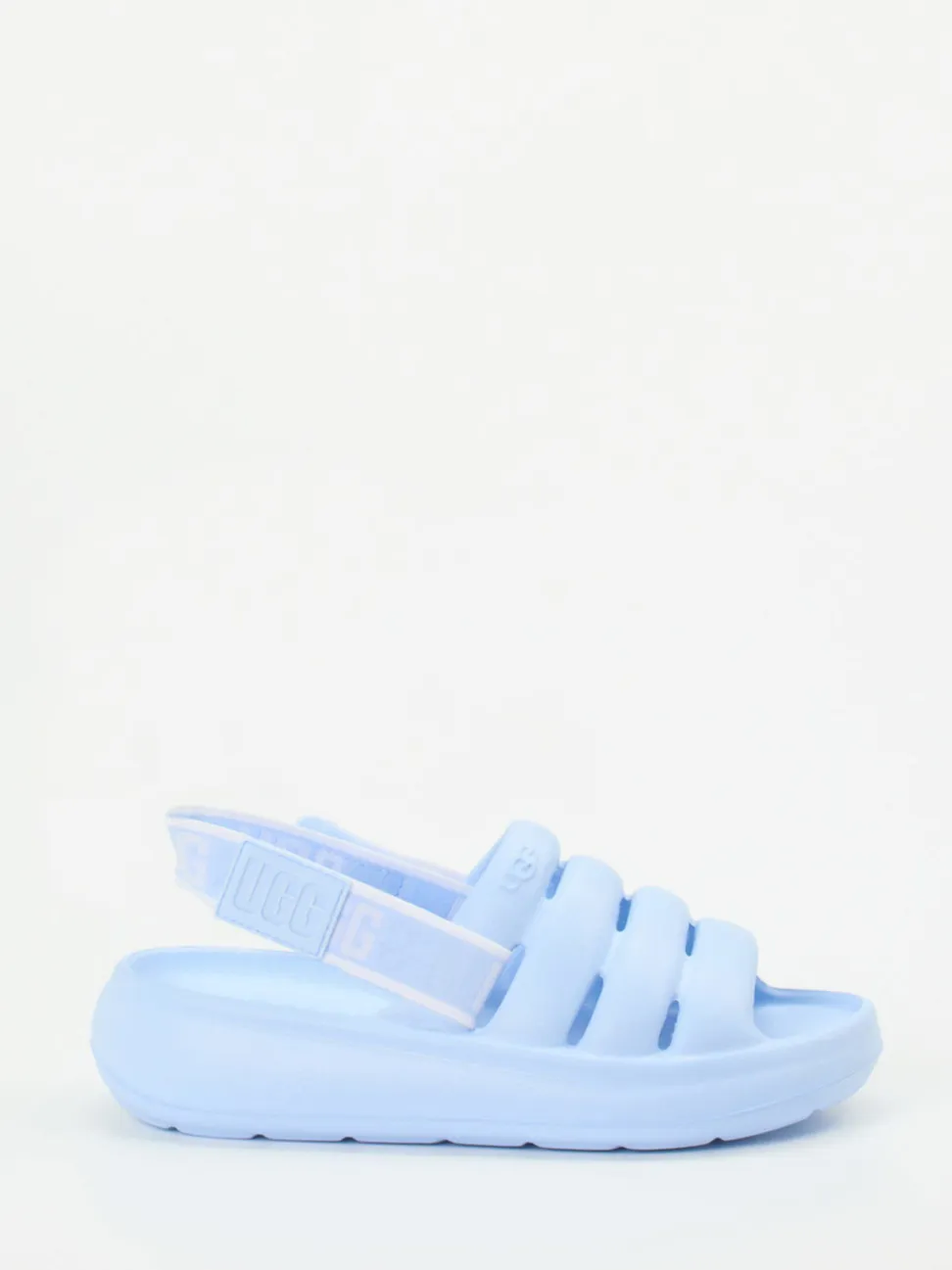 UGG – Chunky Sandalen aus Gummi in Hellblau