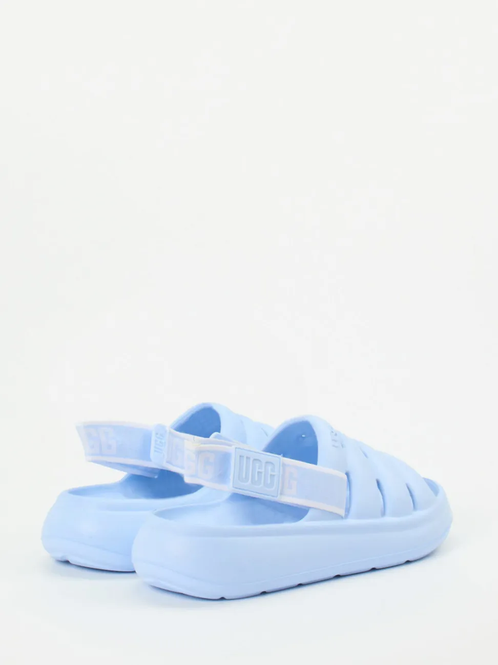 UGG – Chunky Sandalen aus Gummi in Hellblau