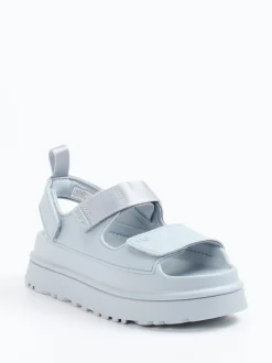 UGG – Chunky-Sandale aus Gummi in Hellblau