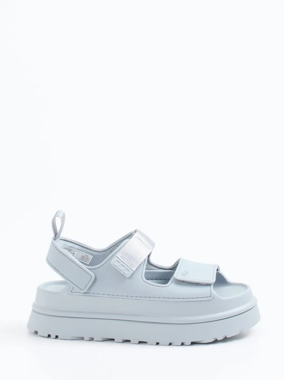 UGG – Chunky-Sandale aus Gummi in Hellblau