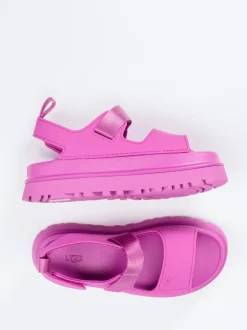 UGG – Chunky-Sandalen aus Gummi in Pink