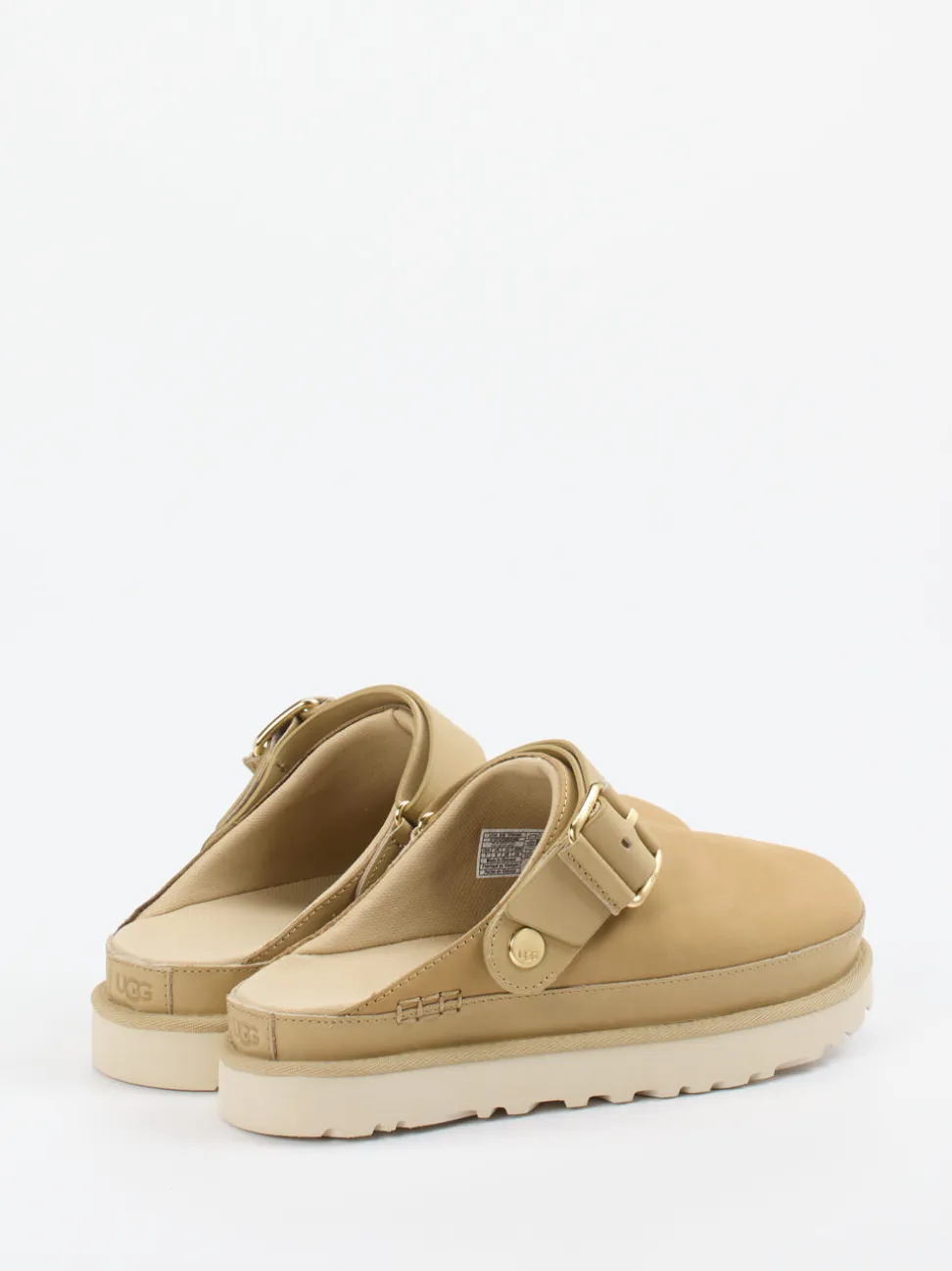 UGG – Clogs aus Nubukleder in Sandbeige