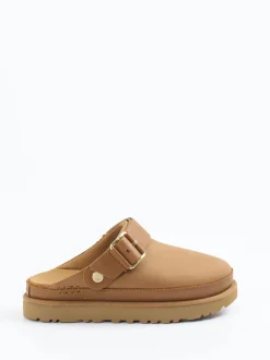 UGG – Clogs aus Nubukleder in Hellbraun