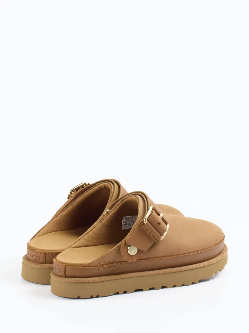 UGG – Clogs aus Nubukleder in Hellbraun