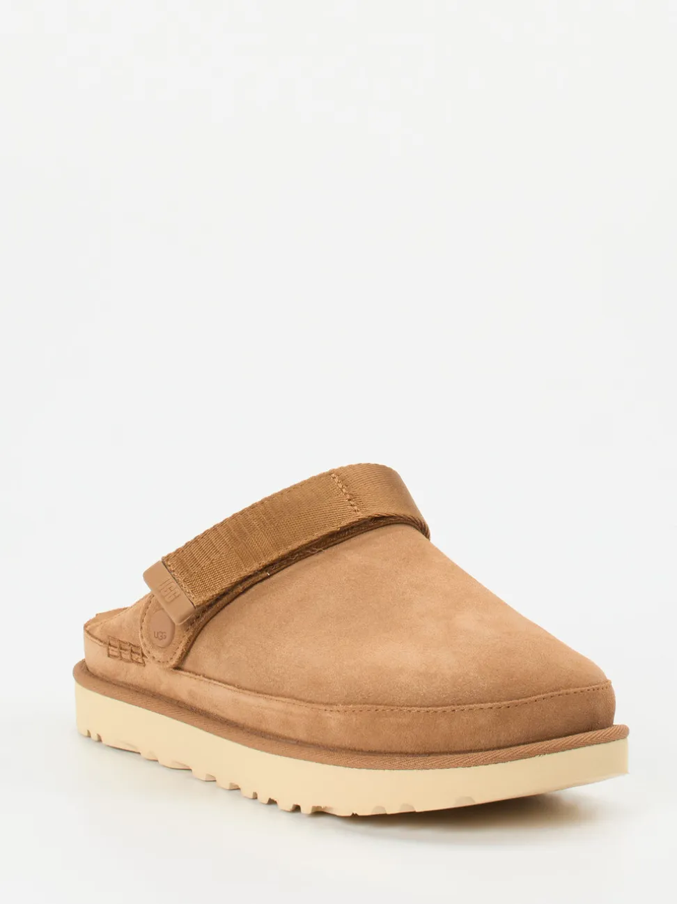 UGG – Clogs aus Veloursleder karamellbraun