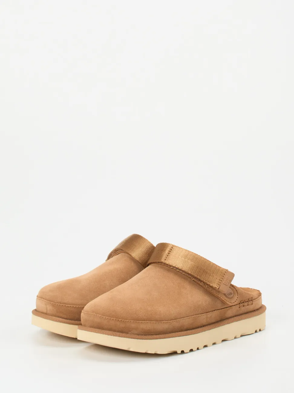 UGG – Clogs aus Veloursleder karamellbraun