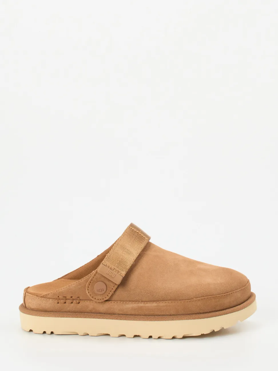 UGG – Clogs aus Veloursleder karamellbraun