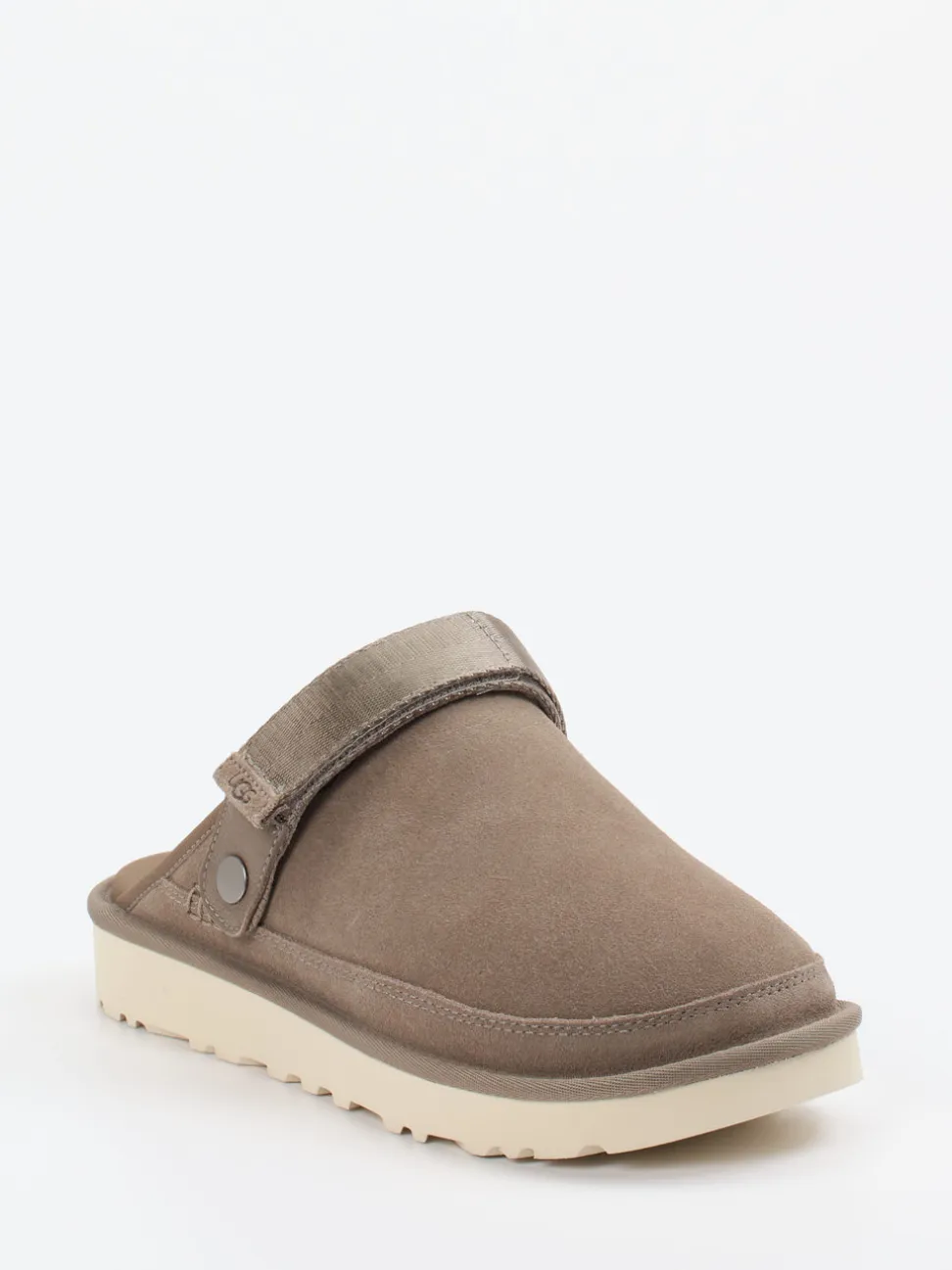 UGG – Clogs aus Veloursleder in Taupe