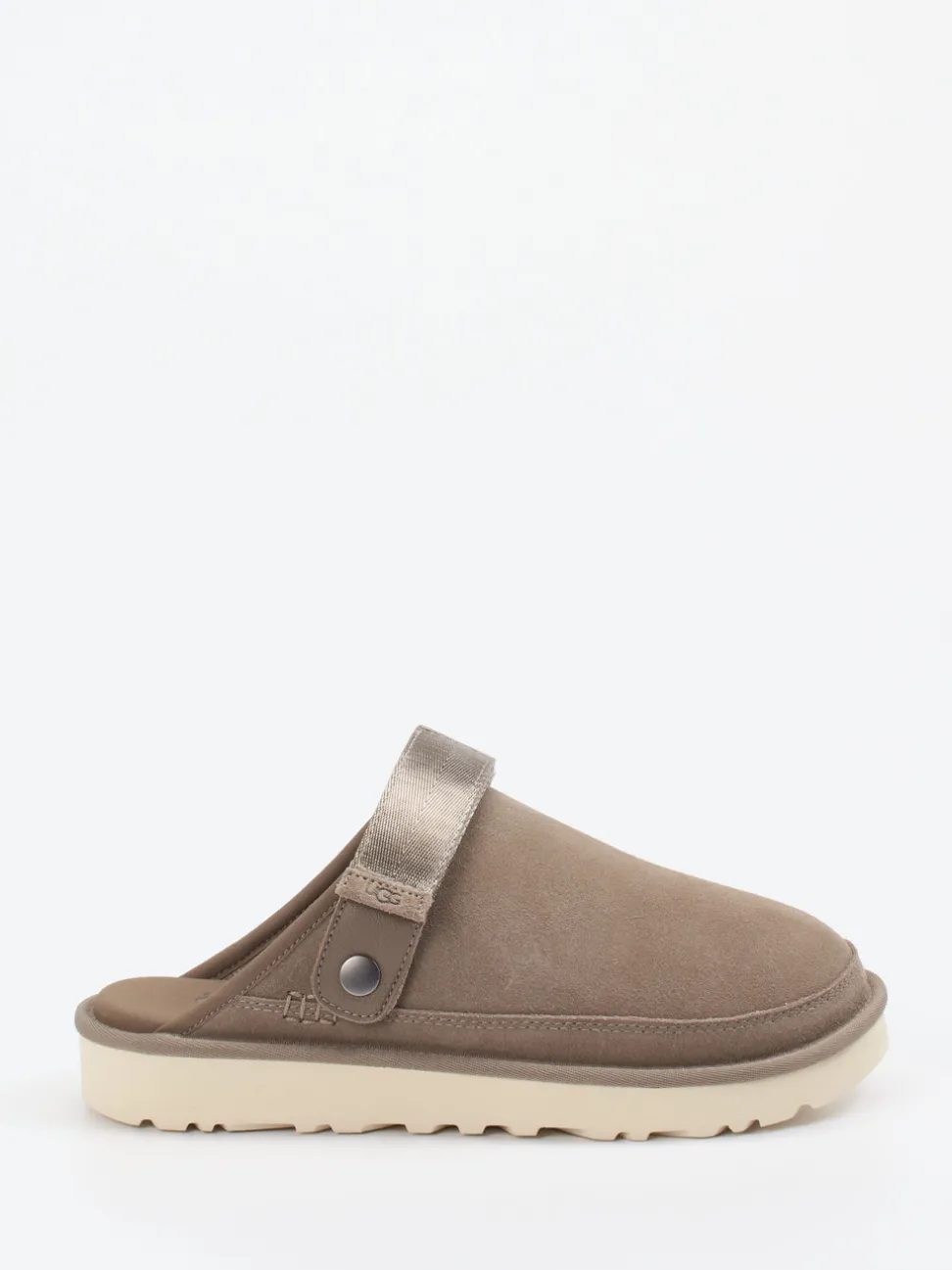 UGG – Clogs aus Veloursleder in Taupe