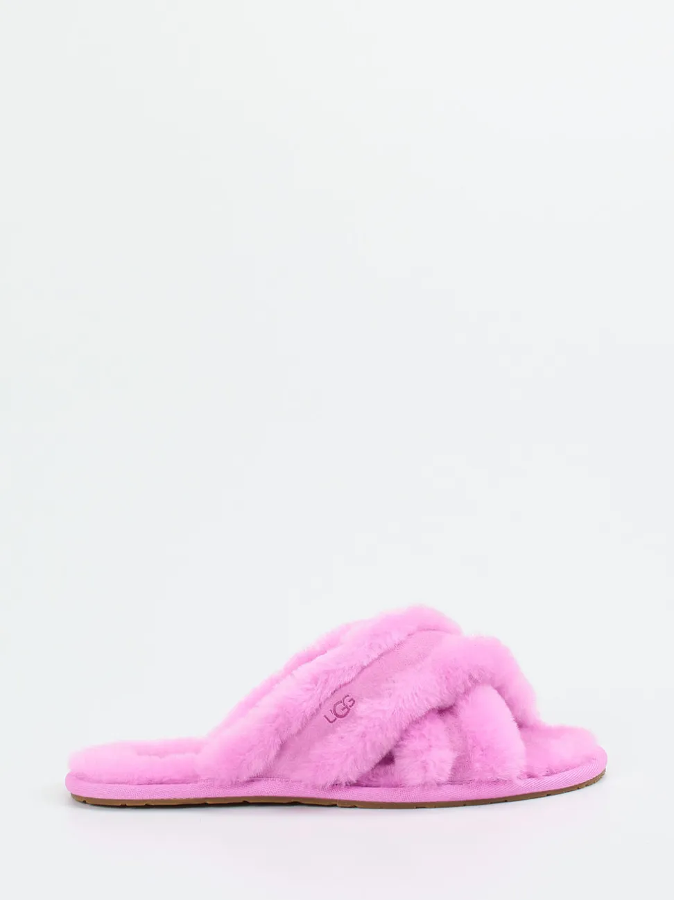 UGG – Fell-Pantoletten aus Lammfell in Pink