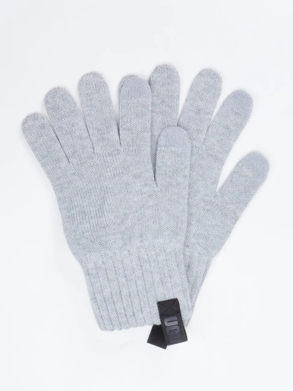 UGG – Fingerhandschuhe aus Textil in Hellgrau