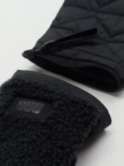 UGG – Fingerhandschuhe aus Textil in Schwarz