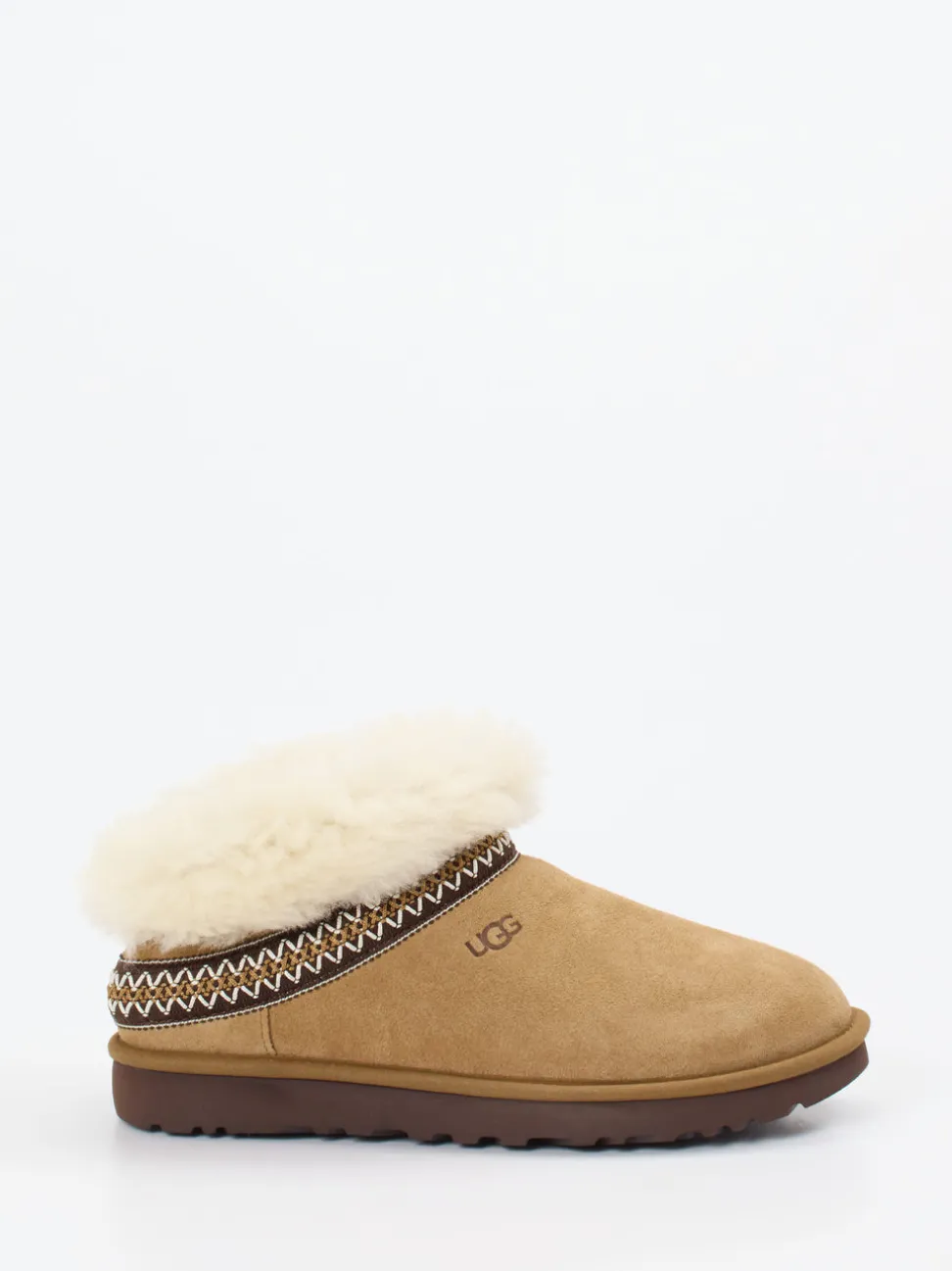 UGG – Hausschuh aus Veloursleder karamellbraun