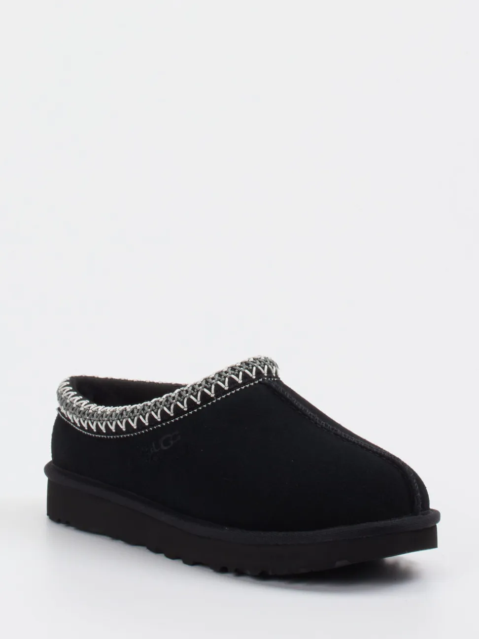 UGG – Hausschuh aus Veloursleder schwarz