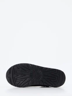 UGG – Hausschuh aus Veloursleder schwarz