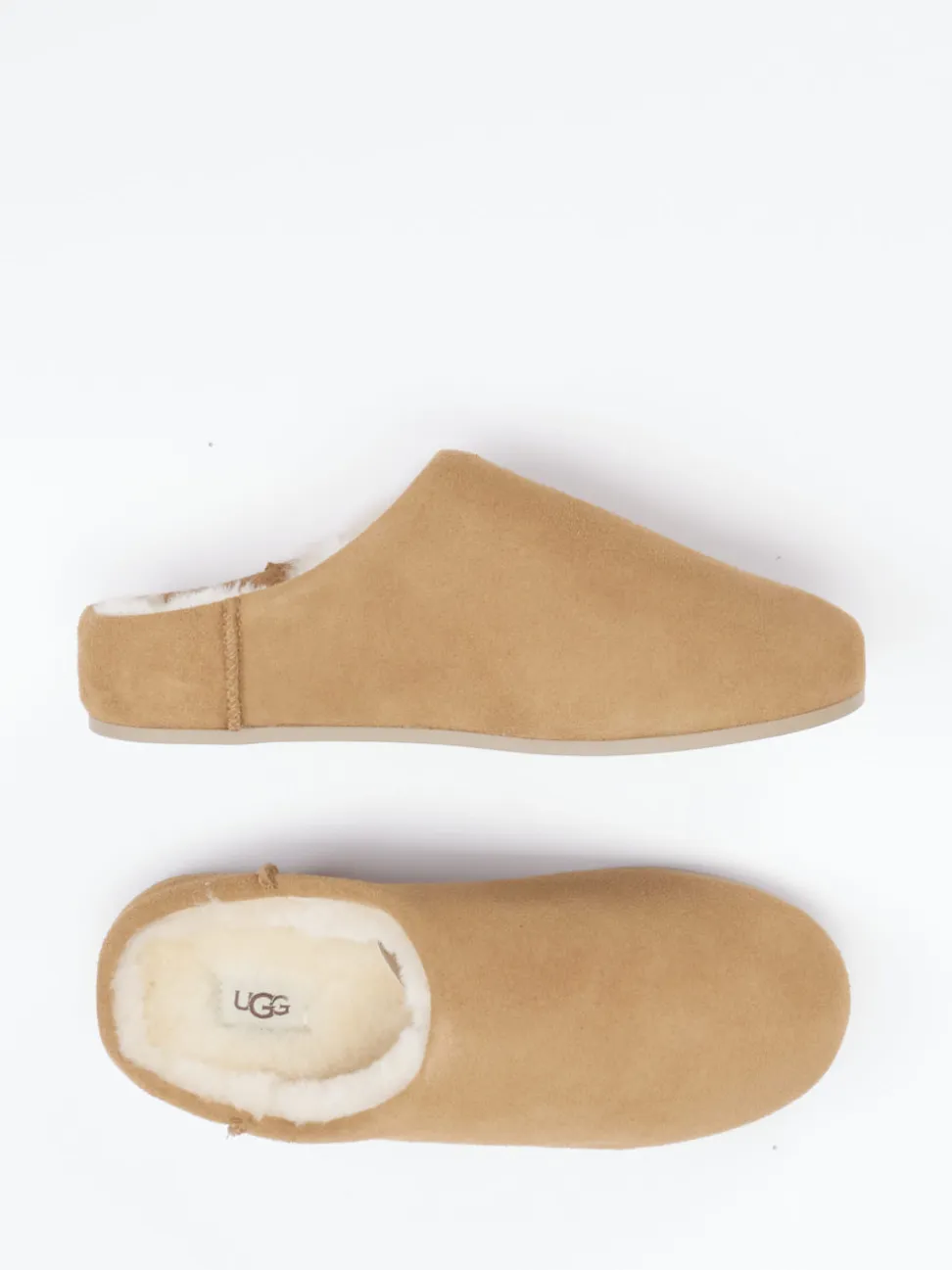 UGG – Hausschuh aus Veloursleder karamellbraun