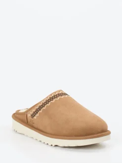 UGG – Hausschuh aus Veloursleder cognacbraun