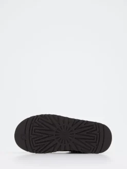 UGG – Hausschuh aus Veloursleder dunkelbraun