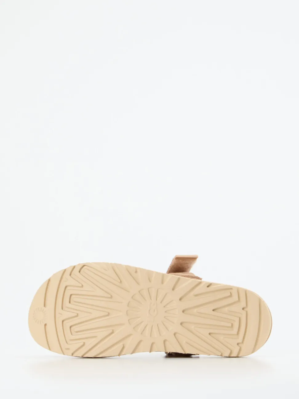 UGG – Hausschuh-Clog aus Veloursleder beigebraun