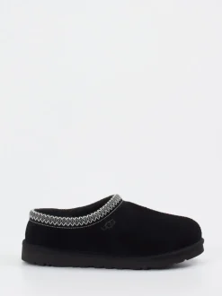 UGG – Hausschuh-Clog aus Veloursleder schwarz