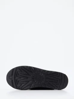 UGG – Hausschuh-Clog aus Veloursleder schwarz