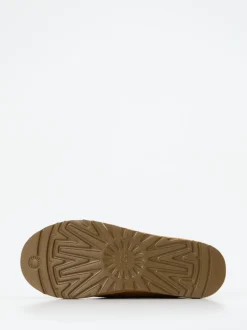 UGG – Hausschuhe aus Veloursleder karamellbraun
