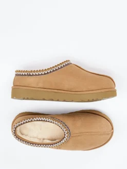 UGG – Hausschuh-Mule aus Veloursleder karamellbraun
