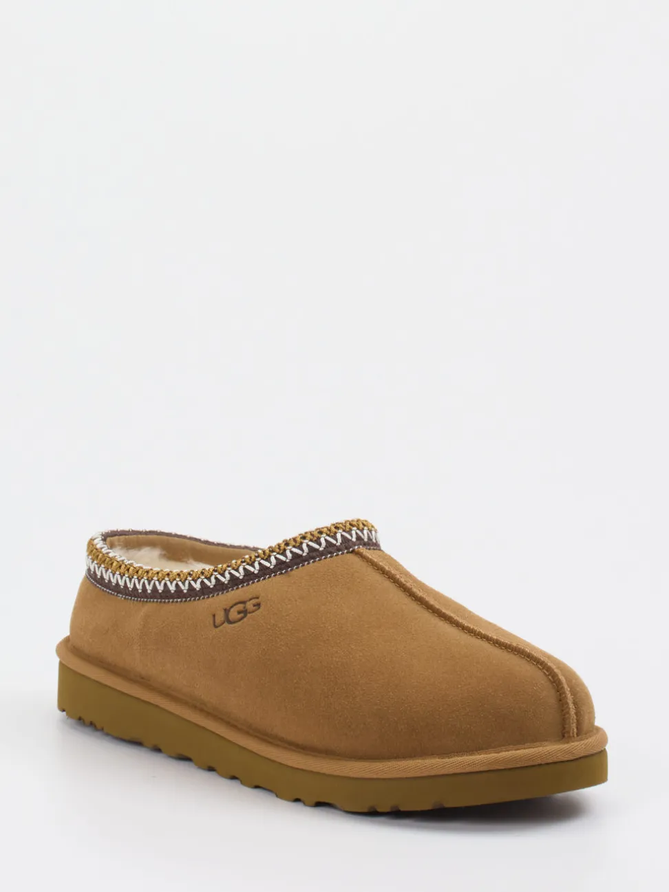 UGG – Hausschuh-Slipper aus Veloursleder cognacbraun