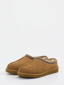 UGG – Hausschuh-Slipper aus Veloursleder cognacbraun
