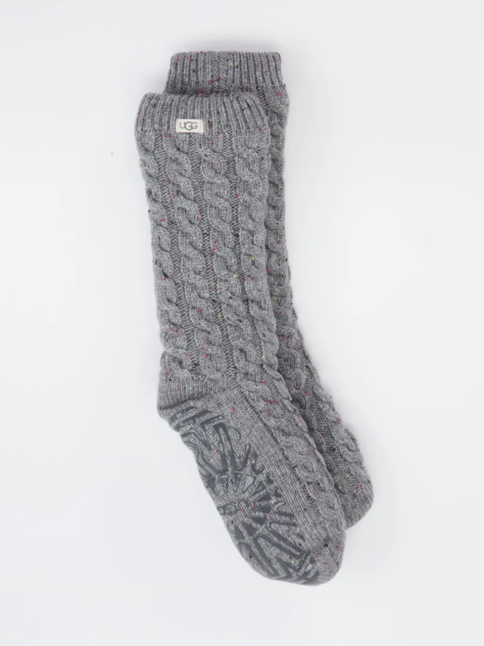 UGG – Haussocken aus Textil mit Zopfmuster