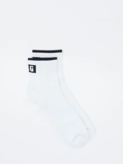 UGG – Knöchelsocken aus Baumwollmix in Weiß