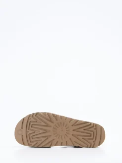 UGG – Komfortsandalen aus Nubukleder steingrau