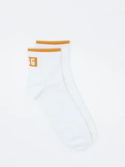 UGG – Kurze Socken aus Baumwollmix in Weiß