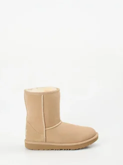 UGG – Lammfell-Boots aus Veloursleder Beige