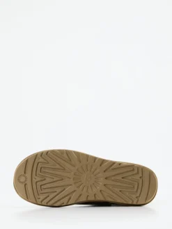 UGG – Lammfell-Boots aus Veloursleder sandbeige