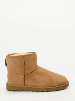 UGG – Lammfell-Boots aus Veloursleder karamellbraun